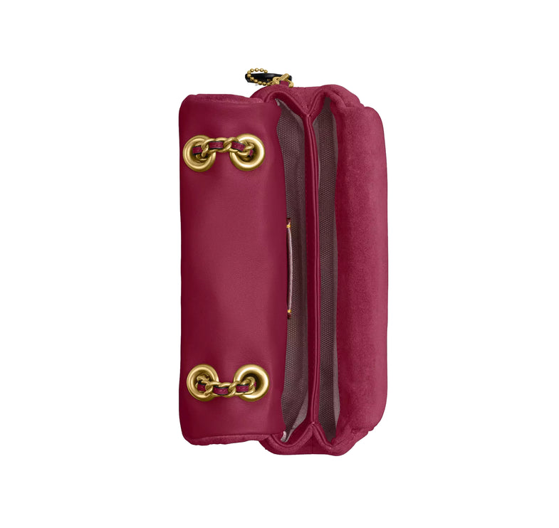 Coach Women's Tabby Shoulder Bag 20 With Pillow Quilting Brass/Dark Fuchsia