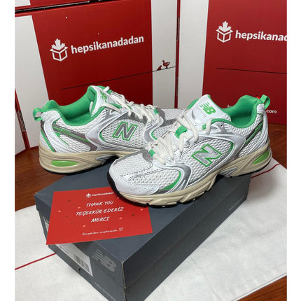 New Balance 530 White with Palm Leaf MR530EC - Hemen Kargoda