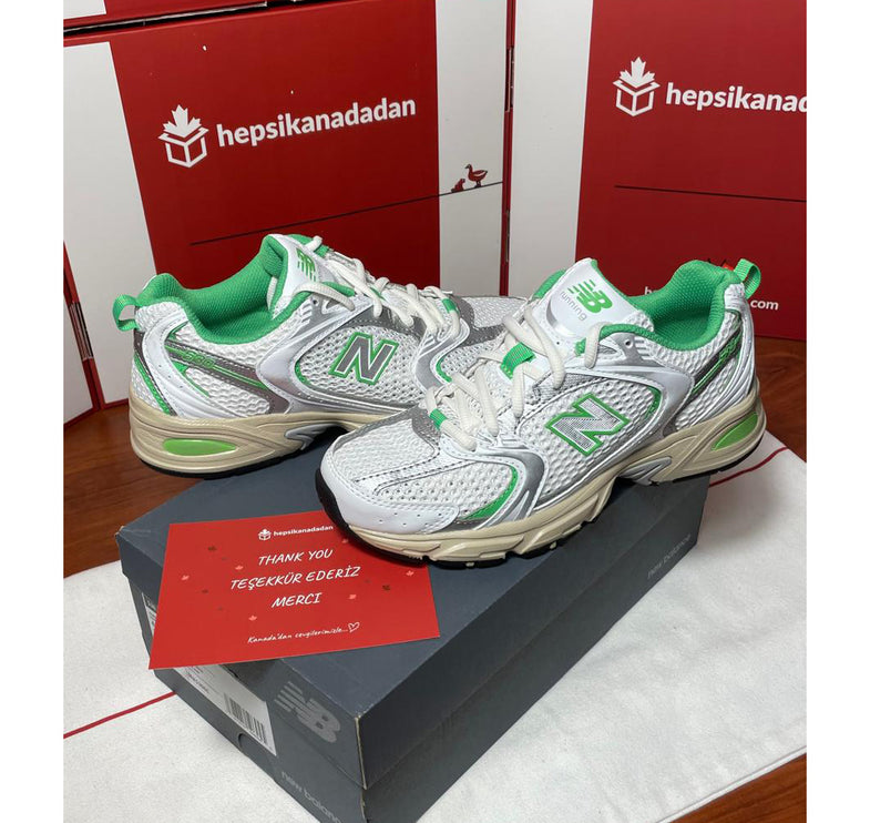 New Balance 530 White with Palm Leaf MR530EC - Hemen Kargoda