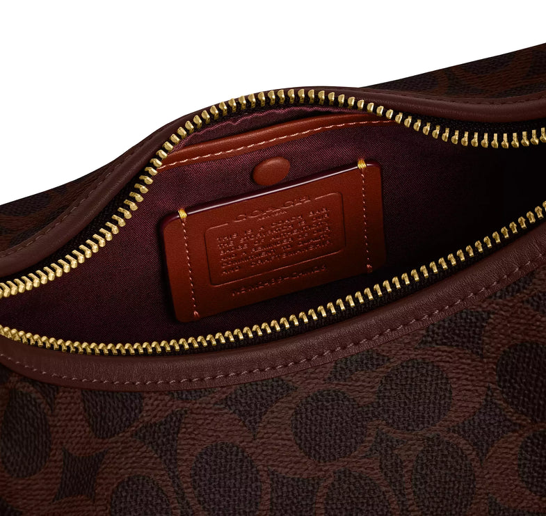 Coach Women's Juliet Shoulder Bag 25 In Signature Canvas Maple