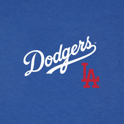 Sporty & Rich Women's Dodgers Serif T-Shirt Team Blue/White