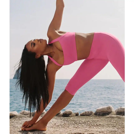 alo Women's ALO Softsculpt Shoreline Capri Paradise Pink