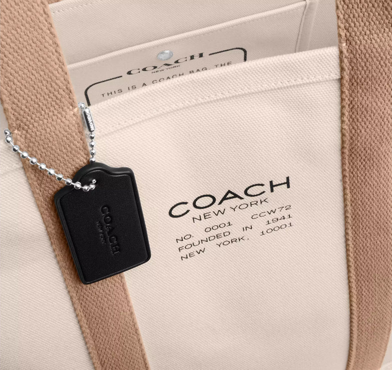 Coach Unisex Utility Tote Natural