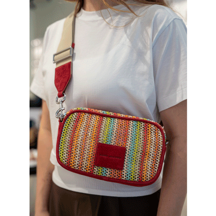 Marc Jacobs Women's Flash Woven Crossbody Bag Multi