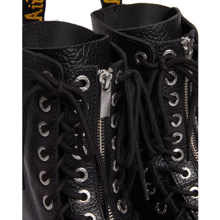 Dr. Martens Unisex Sinclair Hi Milled Nappa Leather Platform Boots Black