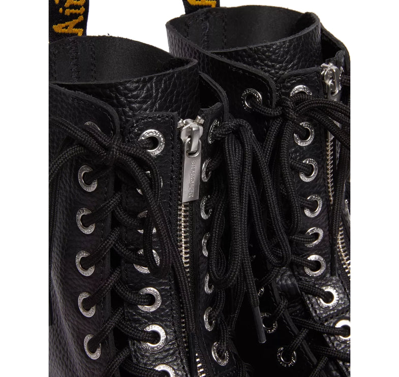 Dr. Martens Unisex Sinclair Hi Milled Nappa Leather Platform Boots Black