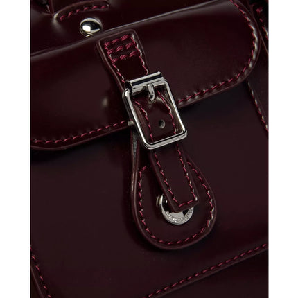 Dr. Martens Top Handle Rub Off Leather Bag Cherry Red