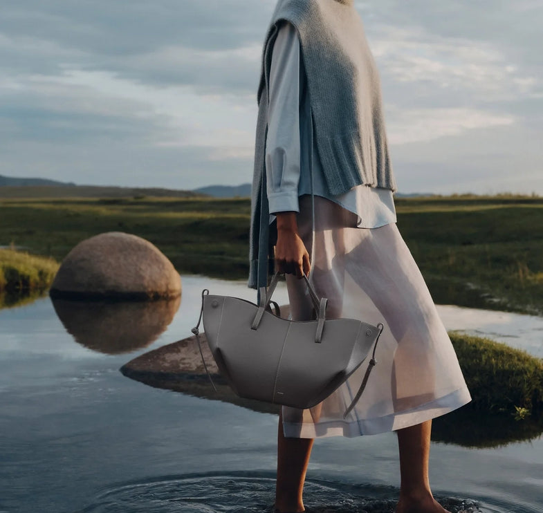 Polène Women's Cyme Mini Edition Textured Stone