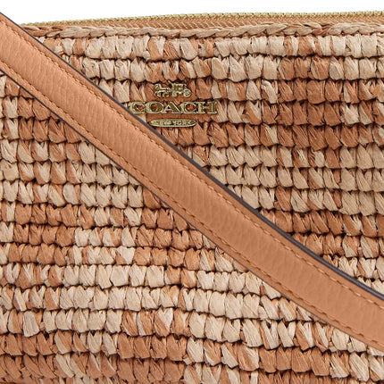 Coach Women's Nolita 19 With Gingham Print Gold/Tan
