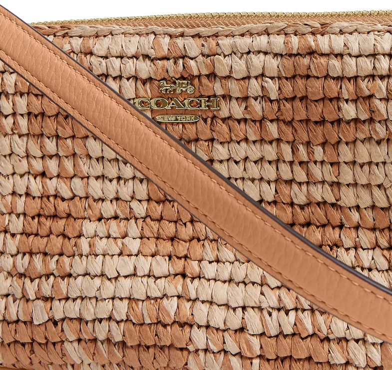 Coach Women's Nolita 19 With Gingham Print Gold/Tan