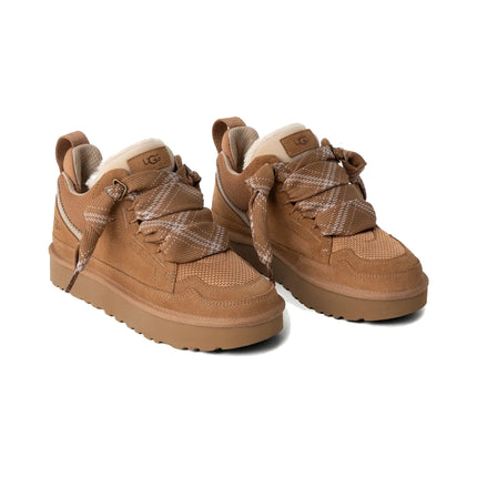 UGG Lowmel kadın sneaker, kahverengi (chestnut) süet