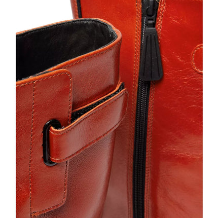 Dr. Martens Women's Buzz Hi Eclipse Leather Boots Orange