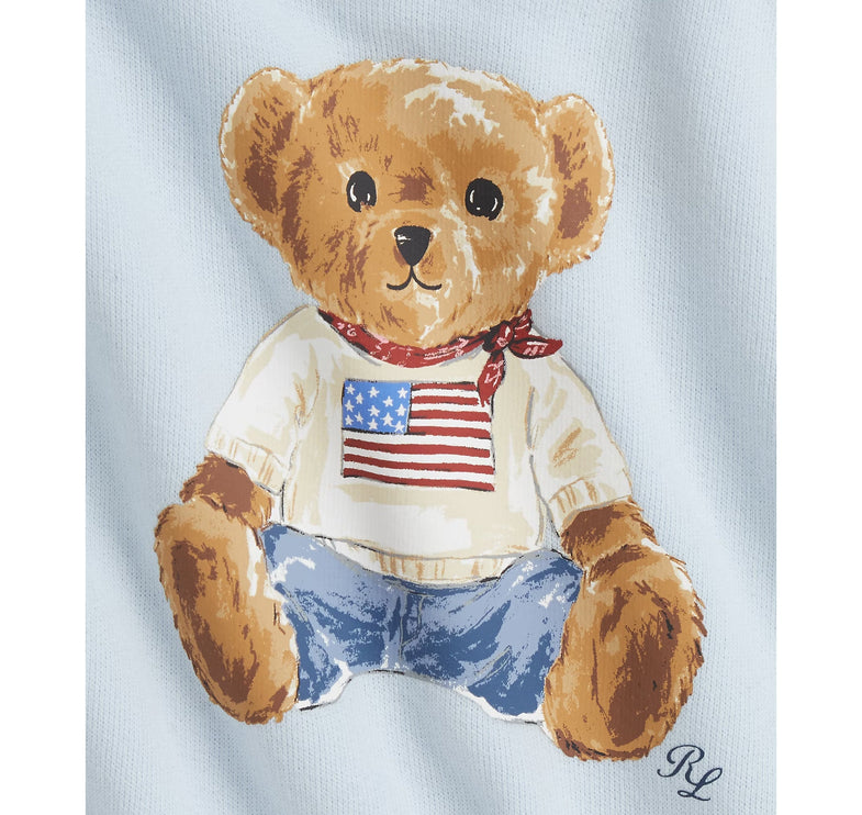 Polo Ralph Lauren Baby Polo Bear Fleece Sweatshirt & Pant Set Beryl Blue
