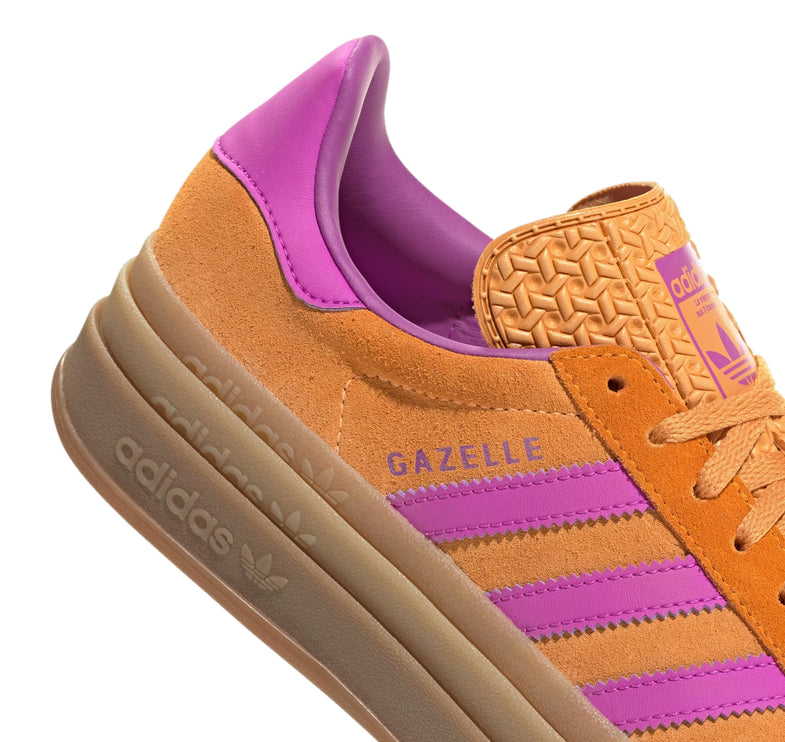 Adidas Women's Gazelle Bold Flash Orange/Purple Burst/Crew Orange JS3895
