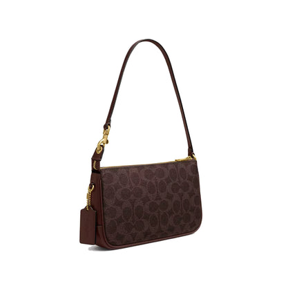 Coach Women's Plaza Bag In Signature Canvas Brass/Maple
