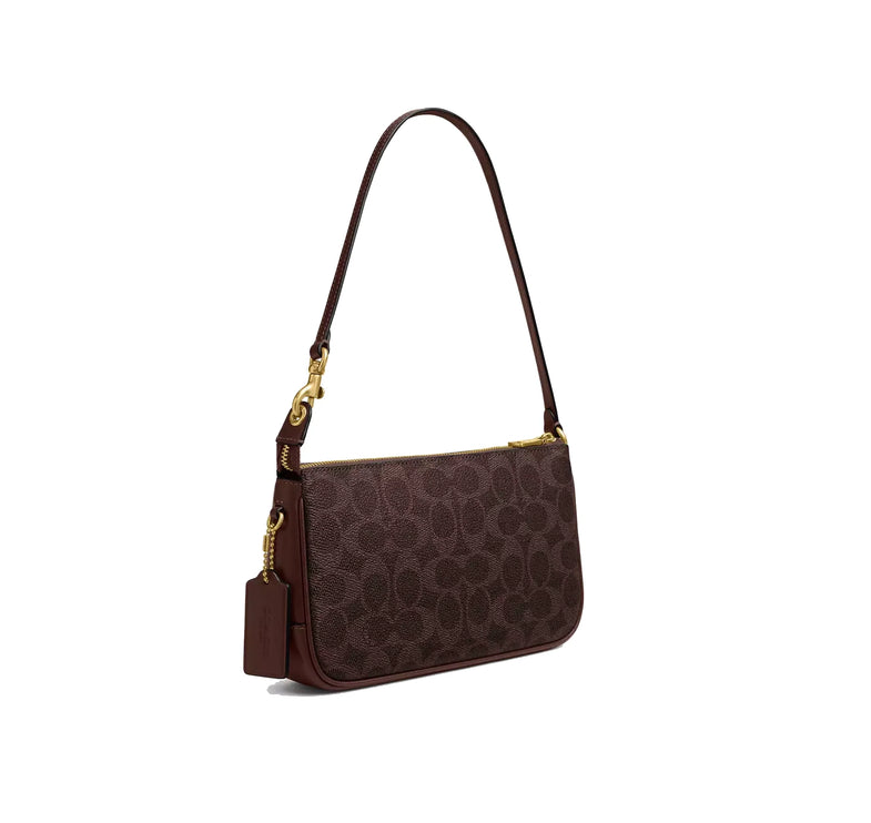 Coach Women's Plaza Bag In Signature Canvas Brass/Maple