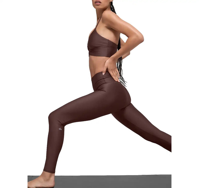 alo Women's 7/8 High-Waist Airlift Legging Brownstone