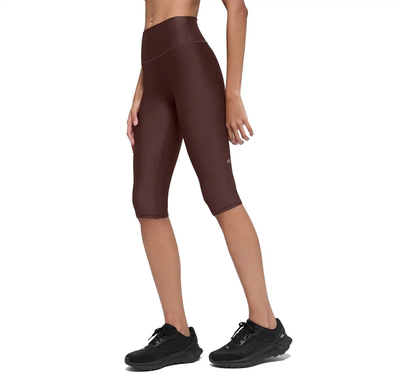 alo Women's 16'' High-Waist Airlift Capri Brownstone