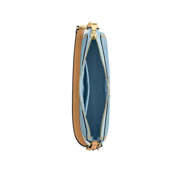 Coach Women's Nolita 19 In Signature Leather With Charms Gold/Light Blue