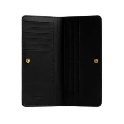 Coach Women's Essential Slim Wallet Brass/Black