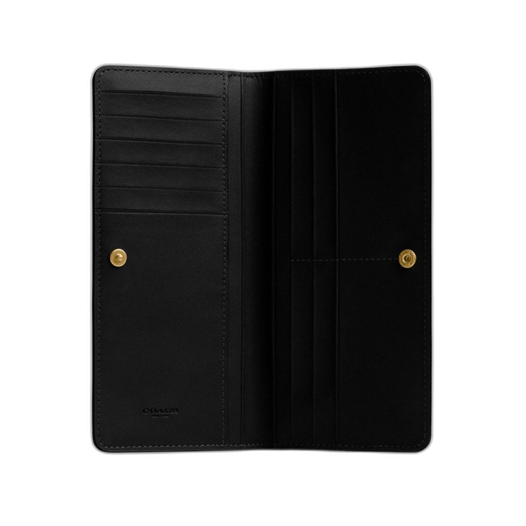 Coach Women's Essential Slim Wallet Brass/Black