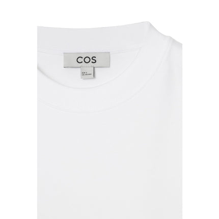 COS Women's Clean Cut Regular Long Sleeved T-Shirt White