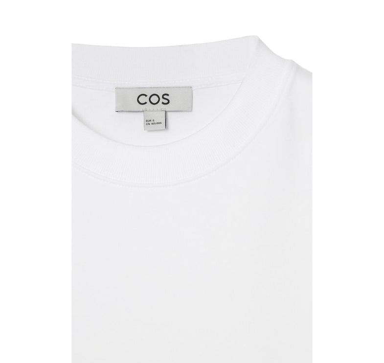 COS Women's Clean Cut Regular Long Sleeved T-Shirt White