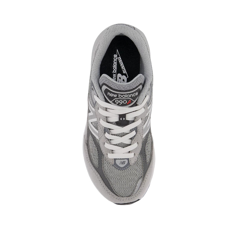 New Balance Little Kid's FuelCell 990v6 Lace Grey with Silver PC990GL6