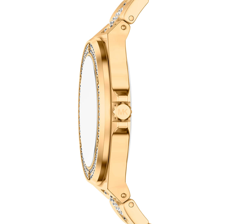 Michael Kors Women's Lennox Pavé Gold-Tone Watch Gold MKO1246