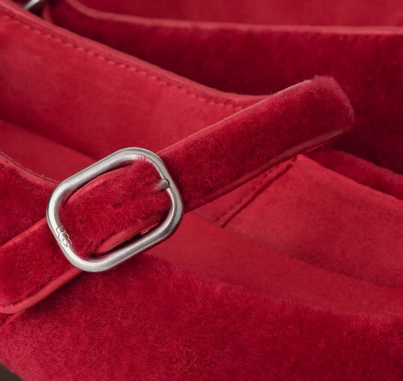 UGG Women's Quill Ballet Flat Red Ribbon