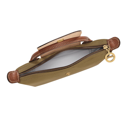 Longchamp Women's Le Pliage Original Pouch With Handle Olive