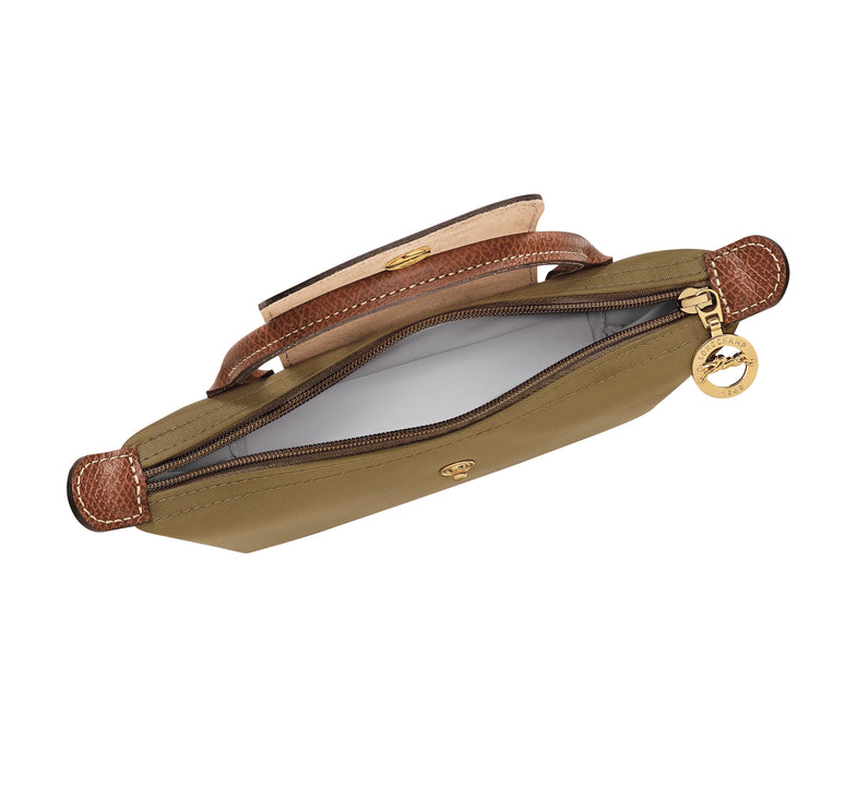 Longchamp Women's Le Pliage Original Pouch With Handle Olive