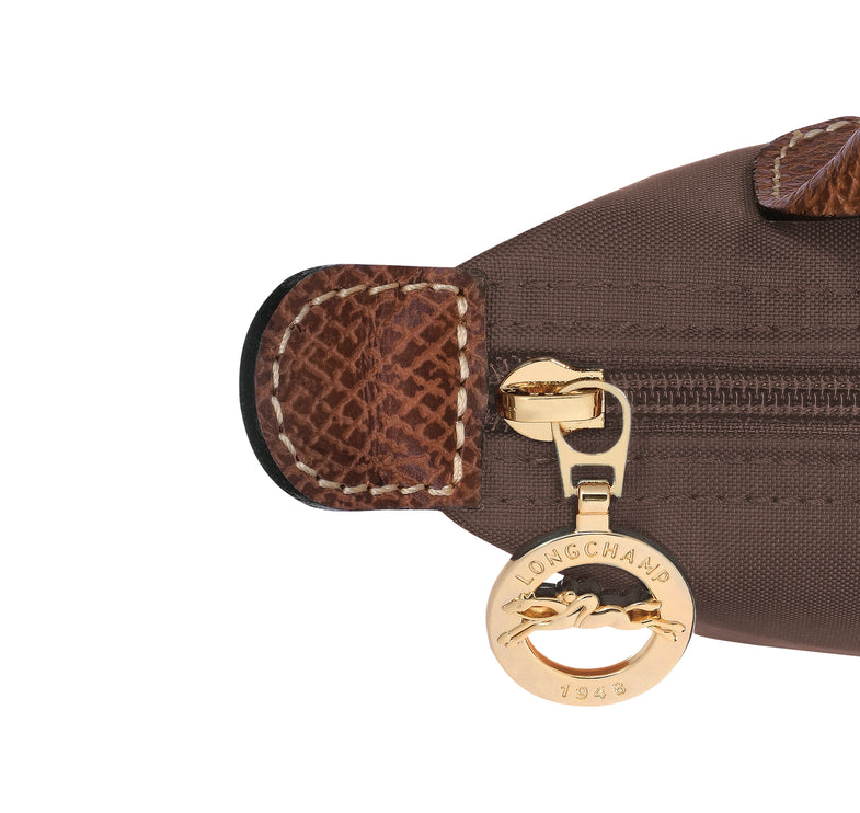 Longchamp Women's Le Pliage Original Pouch With Handle Mocha