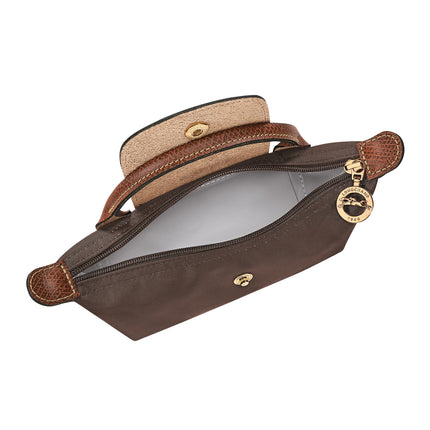 Longchamp Women's Le Pliage Original Pouch With Handle Mocha