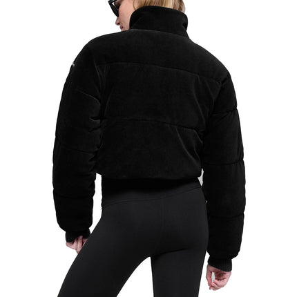 alo Women's Micro Corduroy Dreamy Puffer Black