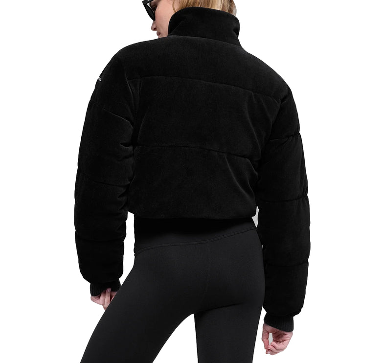 alo Women's Micro Corduroy Dreamy Puffer Black