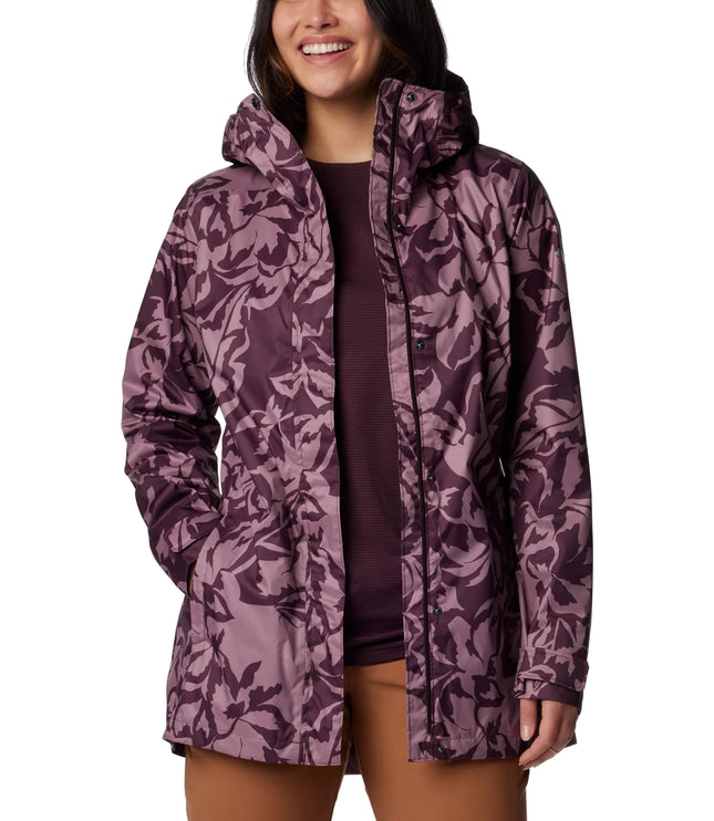 Columbia Women's Splash A Little III Printed Jacket Moonvista Leafall Print