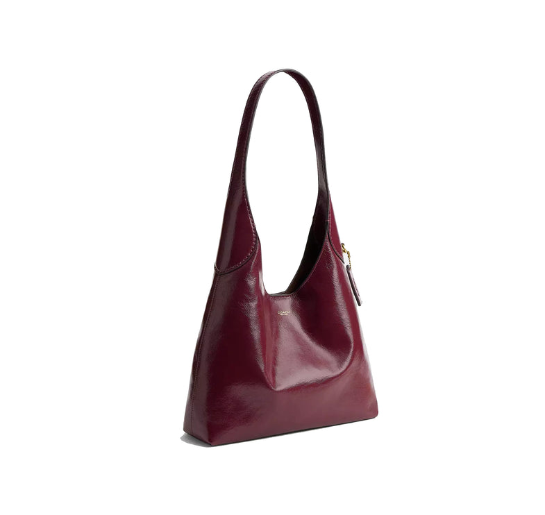 Coach Women's Brooklyn Shoulder Bag 28 Brass/Dark Cherry