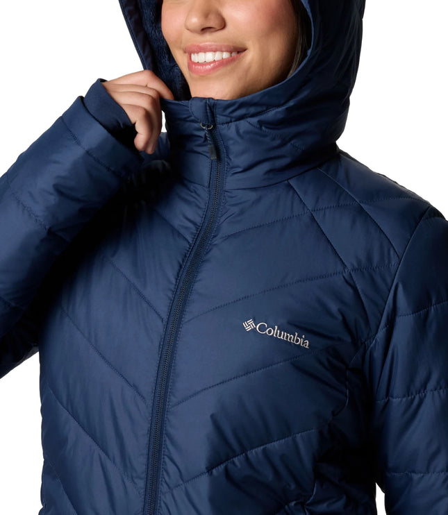 Columbia Women's Heavenly Long Hooded Jacket Collegiate Navy