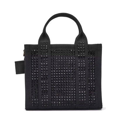 Marc Jacobs Women's The Crystal Canvas Mini Tote Bag Black Crystal