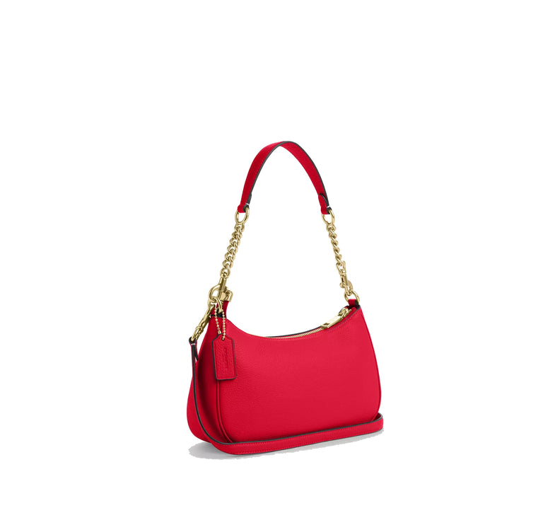 Coach Women's Teri Shoulder Bag Gold/Bold Red