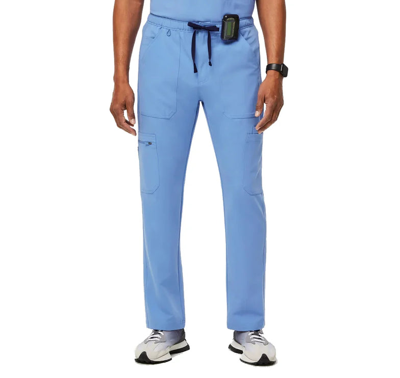 FIGS Men's Cairo Cargo Scrub Pants Ceil Blue