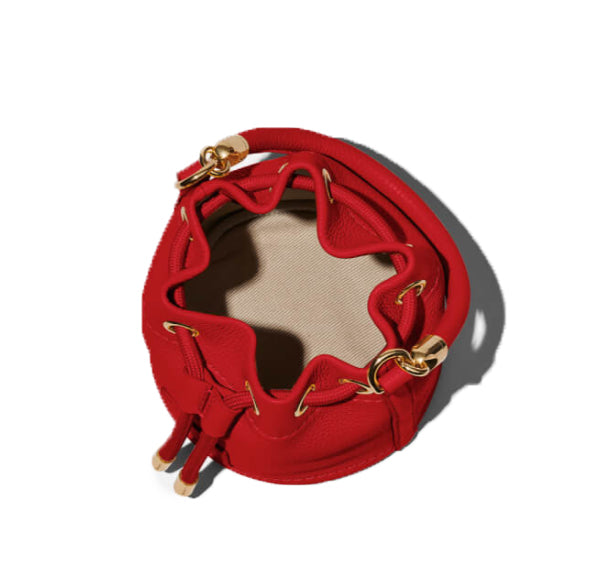 Marc Jacobs Women's The Mini Leather Bucket Bag Red