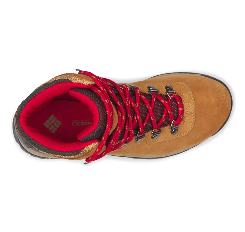 Columbia Women’s Newton Ridge Plus Waterproof Amped Hiking Boot Elk/Mountain Red