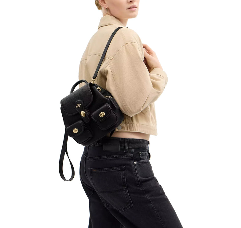 Coach Women's Hadley Backpack Gold/Black