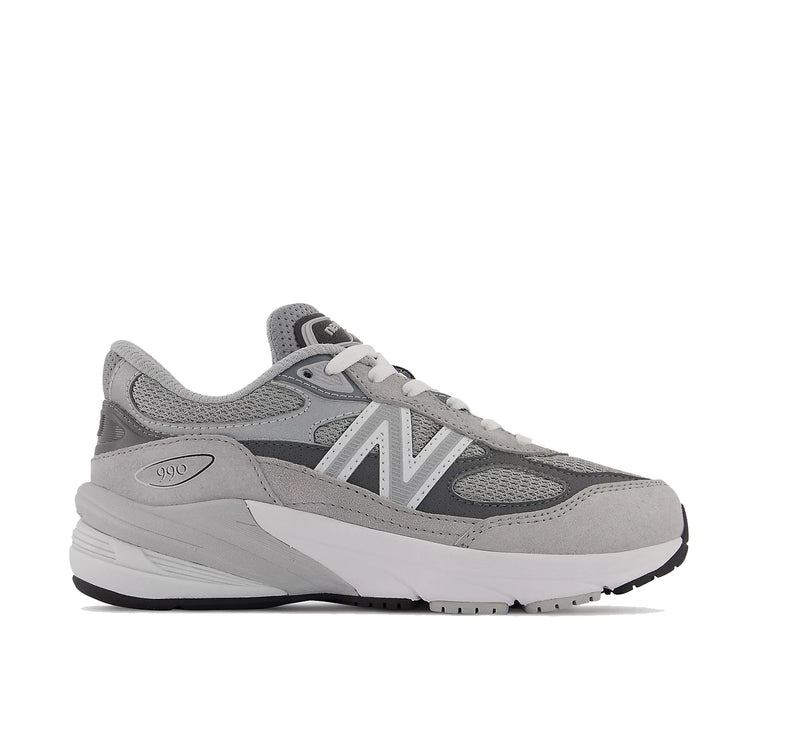 New Balance Little Kid's FuelCell 990v6 Lace Grey with Silver PC990GL6