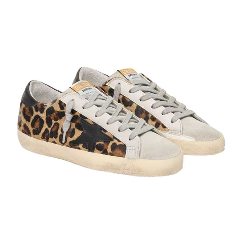 Golden Goose Women's Super-Star Star in Leopard Print Leather