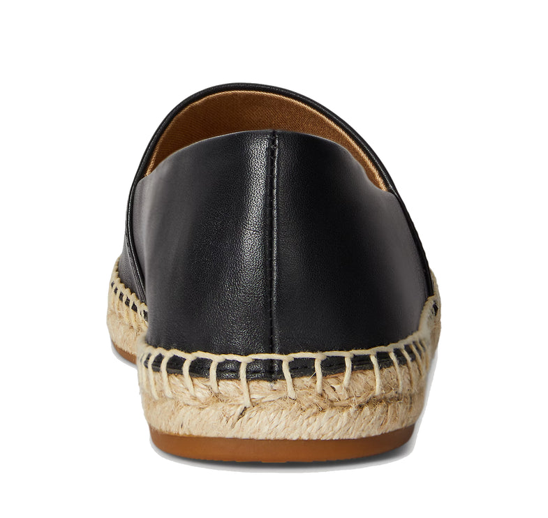 Polo Ralph Lauren Women's Cameryn Nappa Leather Espadrille Black