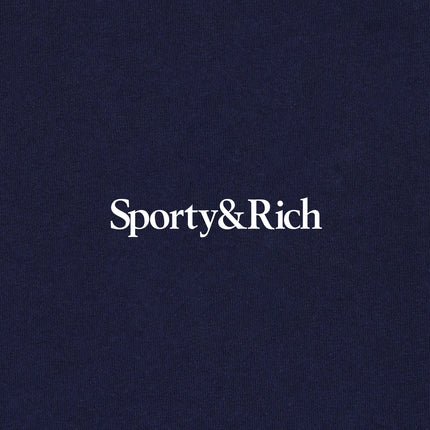Sporty & Rich Women's Health is Wealth T-Shirt Navy/White/Fire Red