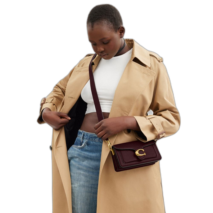 Coach Women's Tabby Shoulder Bag 20 Brass/Merlot